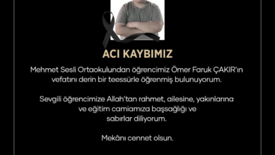 Uşak’ta eğitim camiasını yasa boğan bir haber geldi. Mehmet Sesli