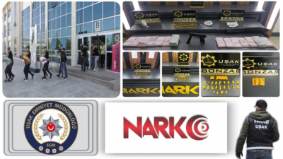 Uşak'ta düzenlenen 6 ayrı uyuşturucu operasyonunda 2.450 kullanımlık bonzai, sentetik