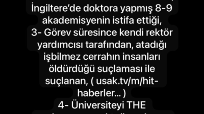 Uşak Üniversitesi’nde rektörlük görevinde yaşanan değişimin ardından, üniversitede daha önce
