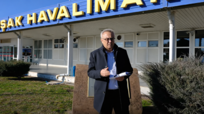 CHP Uşak Milletvekili Ali Karaoba, Uşak Havalimanı’ndaki pist onarım yatırımına