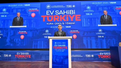 TOKİ tarafından yürütülen Yüzyılın Konut Projesi kapsamında Uşak’ta 2 bin