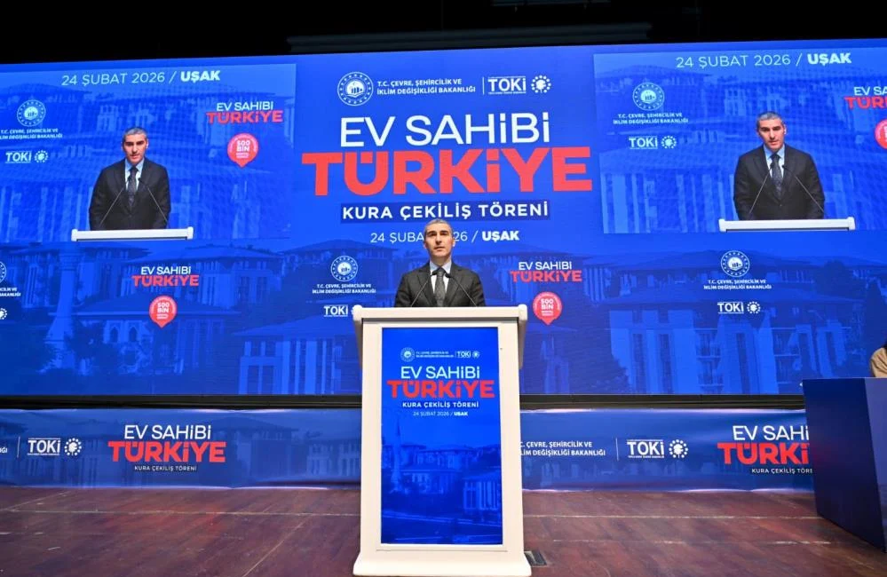 TOKİ tarafından yürütülen Yüzyılın Konut Projesi kapsamında Uşak’ta 2 bin