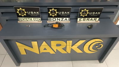 Uşak’ta uyuşturucu madde ticaretine yönelik düzenlenen iki ayrı operasyonda 4
