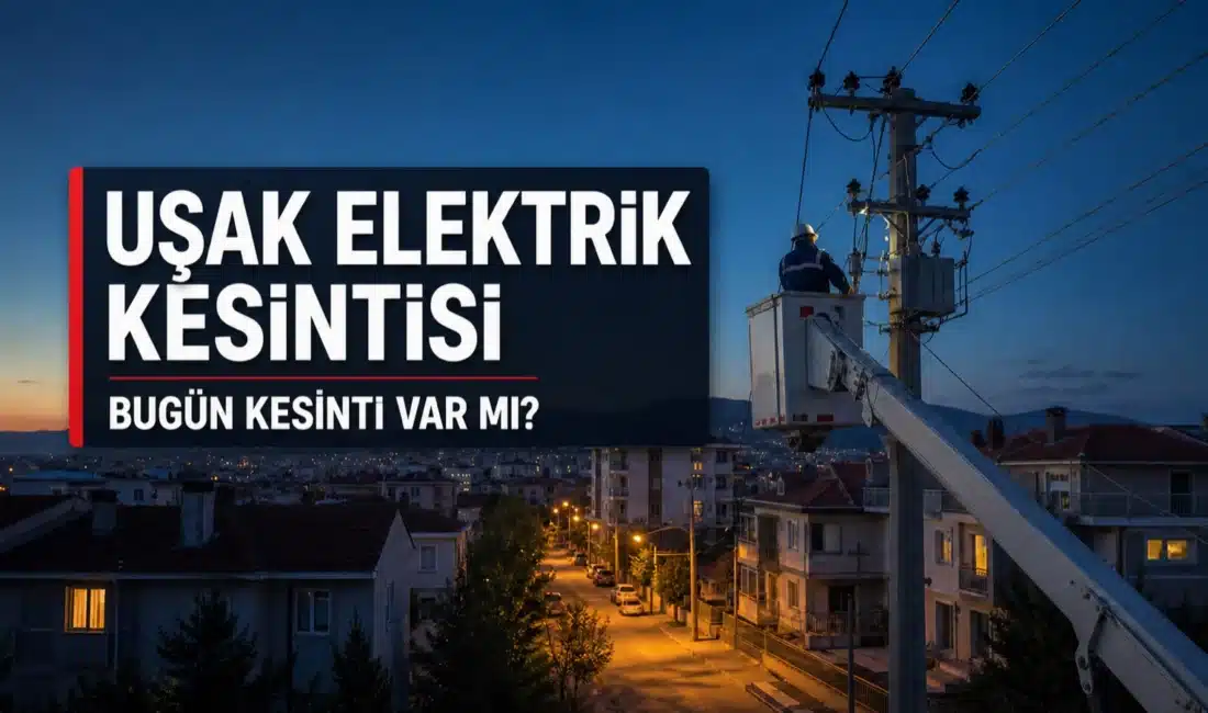 Uşak elektrik kesintisi bugün sorgulama ve planlı şebeke bakım çalışması